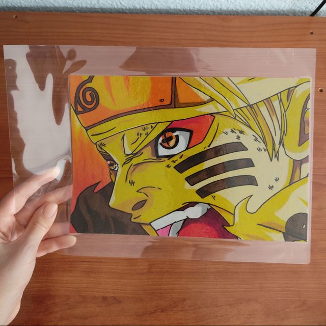 DIBUJO DE NARUTO SAGE MODE
