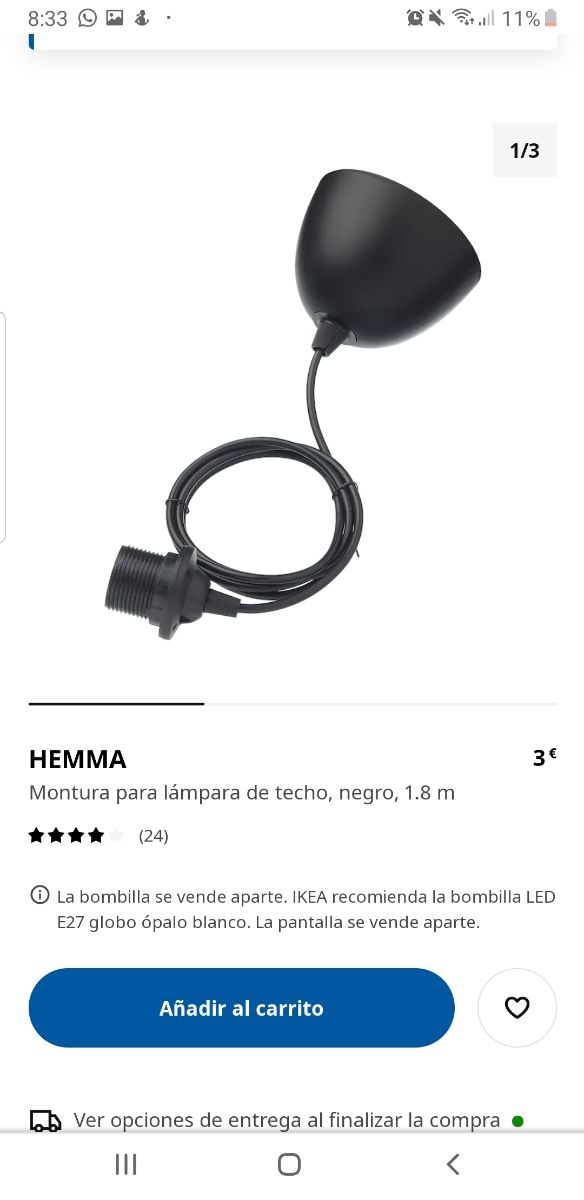 Lâmpada artesanal minimalista