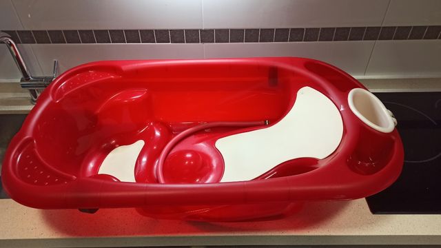 bañera bebé con patas