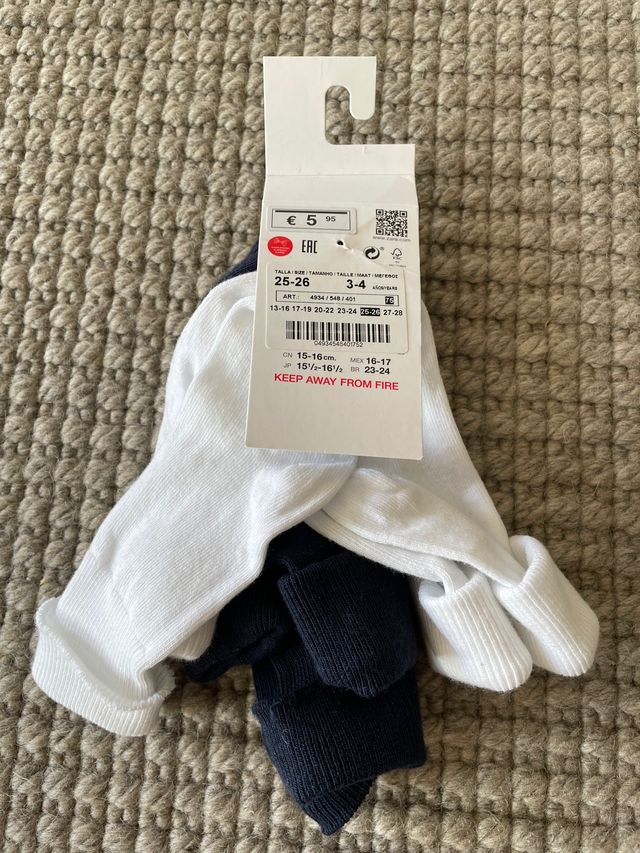 Calcetines del colegio talla 25-26