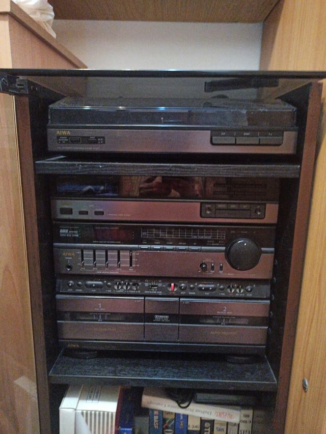 Cadena de musica, cassete, tocadiscos, radio