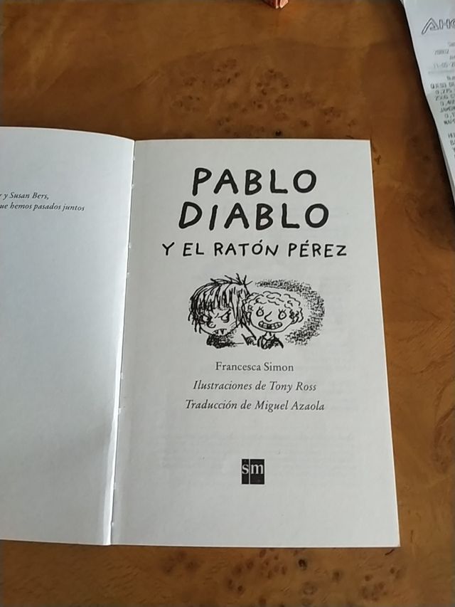 Pablo Diablo y el Ratón Pérez, de Francesca Simón