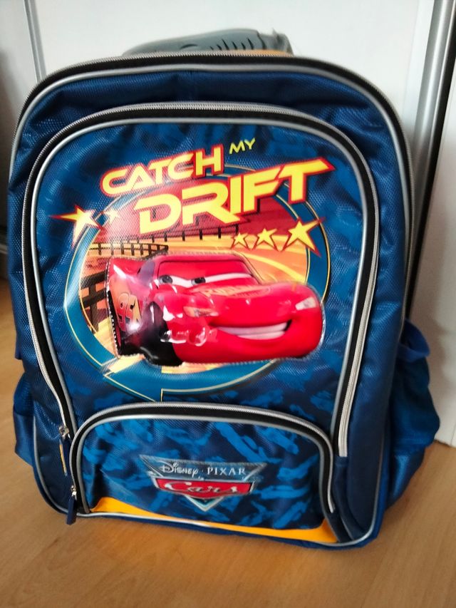 mochila escolar cars