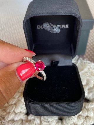 Anillo Diamonfire Granate Talla 18