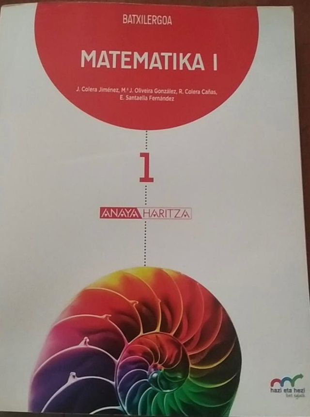 Matemáticas 1 batxiller