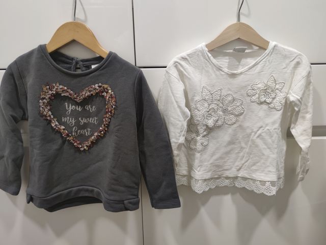 lote sudadera zara y camiseta mayoral talla 3