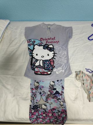 PIJAMA MUJER XS OYSHO HELLO KITTY descatalogado de segunda mano por 12 EUR  en Madrid en WALLAPOP