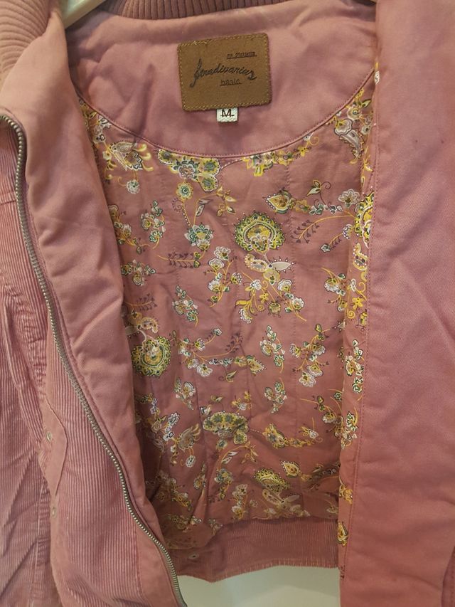 Cazadora Rosa de pana