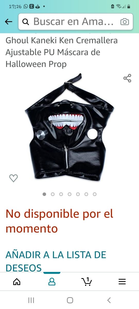 disfraz Ghoul Kaneki Ken 

