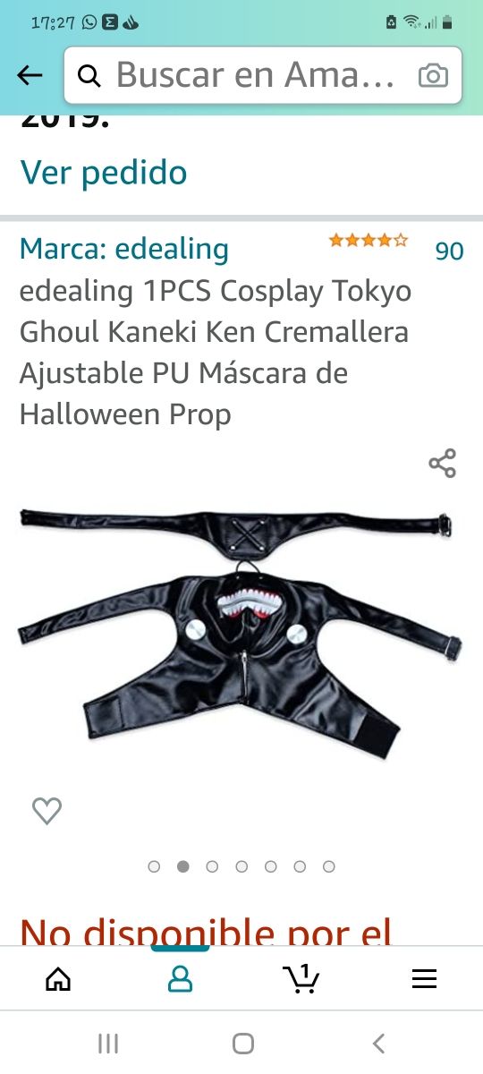 disfraz Ghoul Kaneki Ken 

