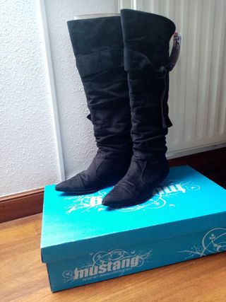 MUSTANG. Botas altas azules T.37 – Hibuy market