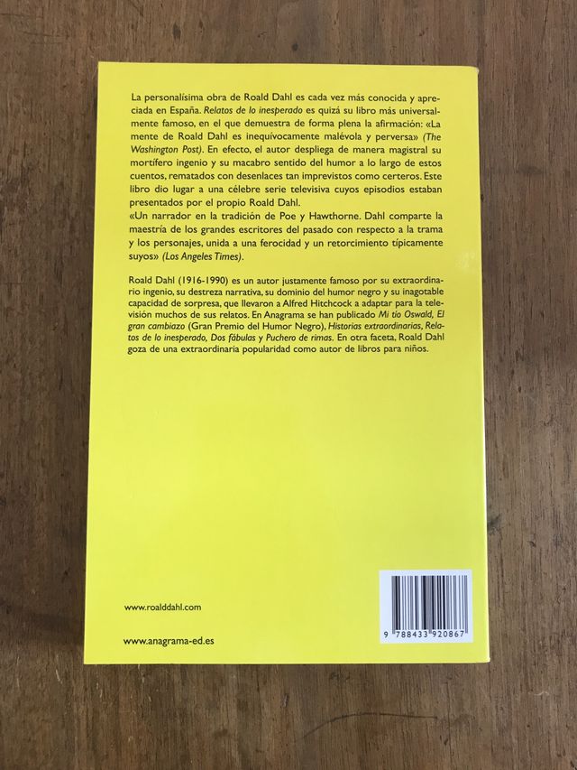 relatos de lo inesperado - roald dahl