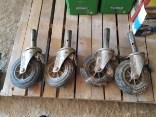 RUEDA GIRATORIA ANDAMIO CON FRENO DIÁMETRO 20CM