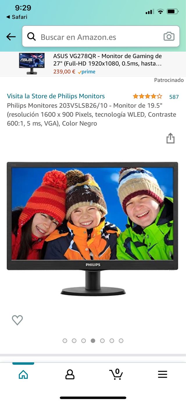 Despieze monitor Philips 203V5L