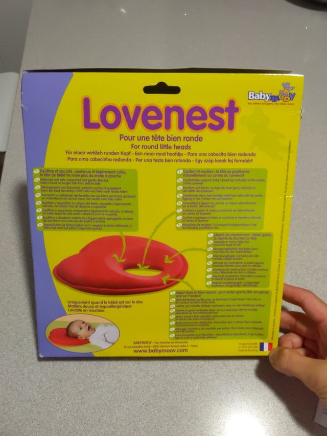 Almohada bebés plagiocefalia Lovenest