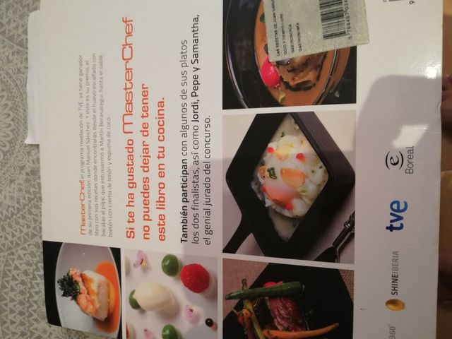 libro ganador Máster Chef. Nuevo!