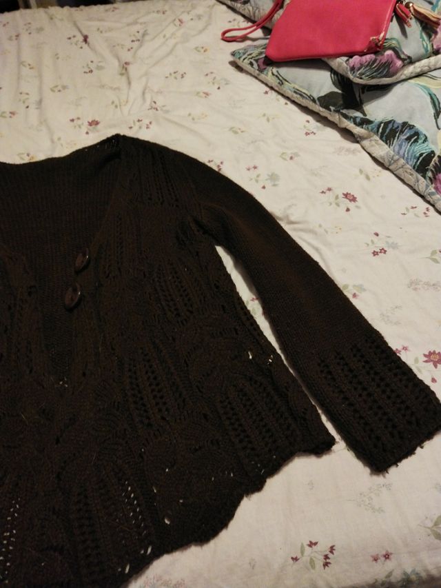 chaqueta marrón de entretiempo