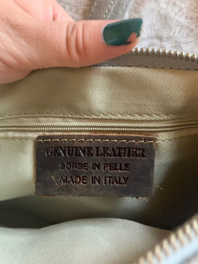 Bolso piel italiana