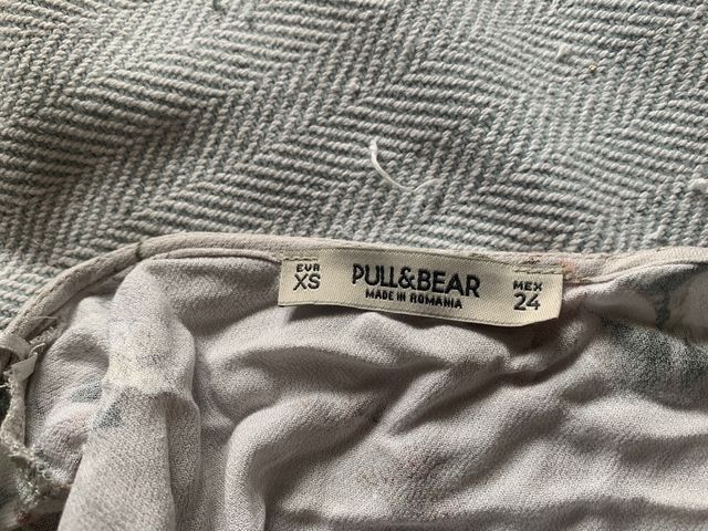 Vestido corto cruzado flores