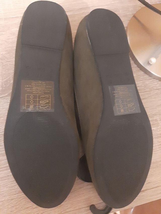 Manoletinas verde  oliva