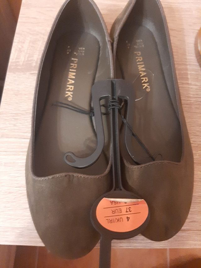 Manoletinas verde  oliva