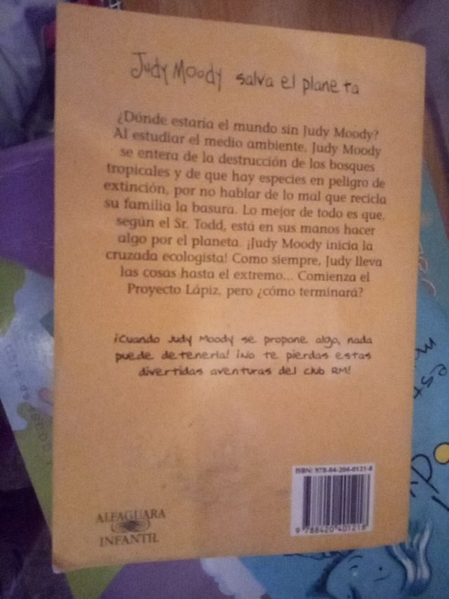 Libro "Judy Moody salva el planeta"