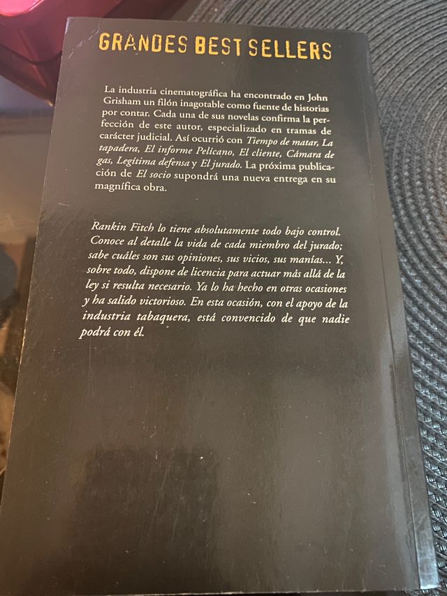 Libro el jurado de John Grisham