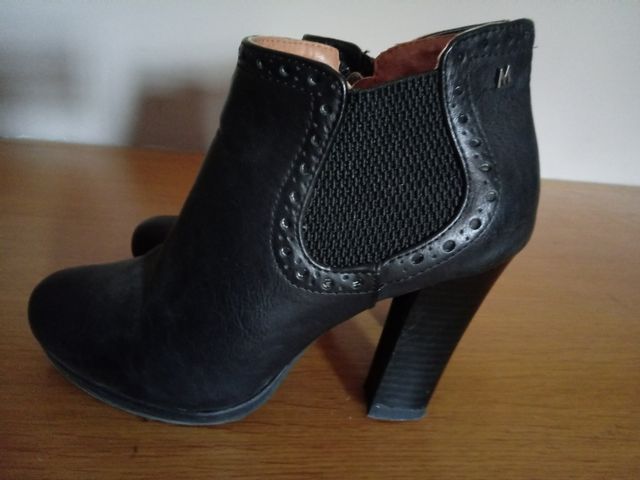 STIVALETTI CON TACCO ALTO MARIA MARE NERI, MISURA 38