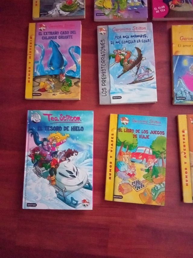 Libros de lectura de Gerónimo Stilton y Tea