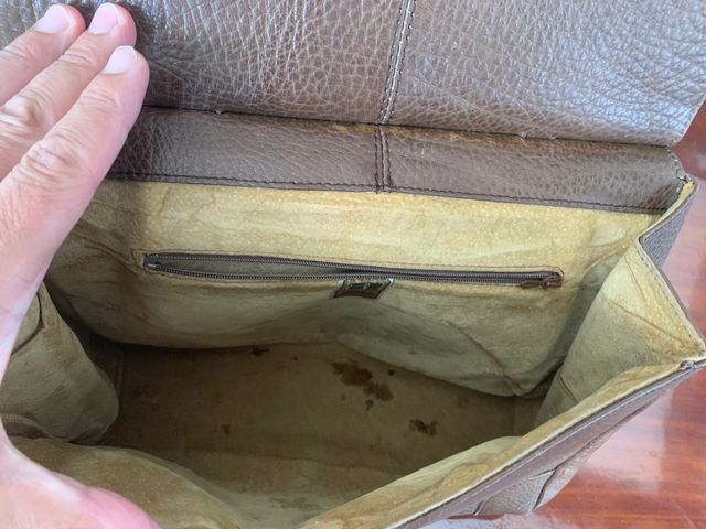 Bolso vintage de piel auténtica