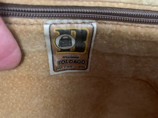 Bolso vintage de piel auténtica