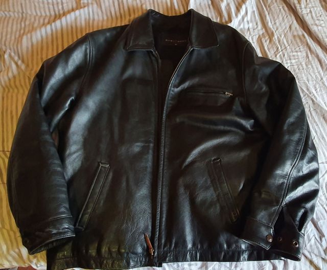 chevignon hombre cuero negro