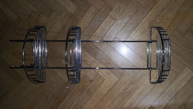 Percha y soporte para mampara