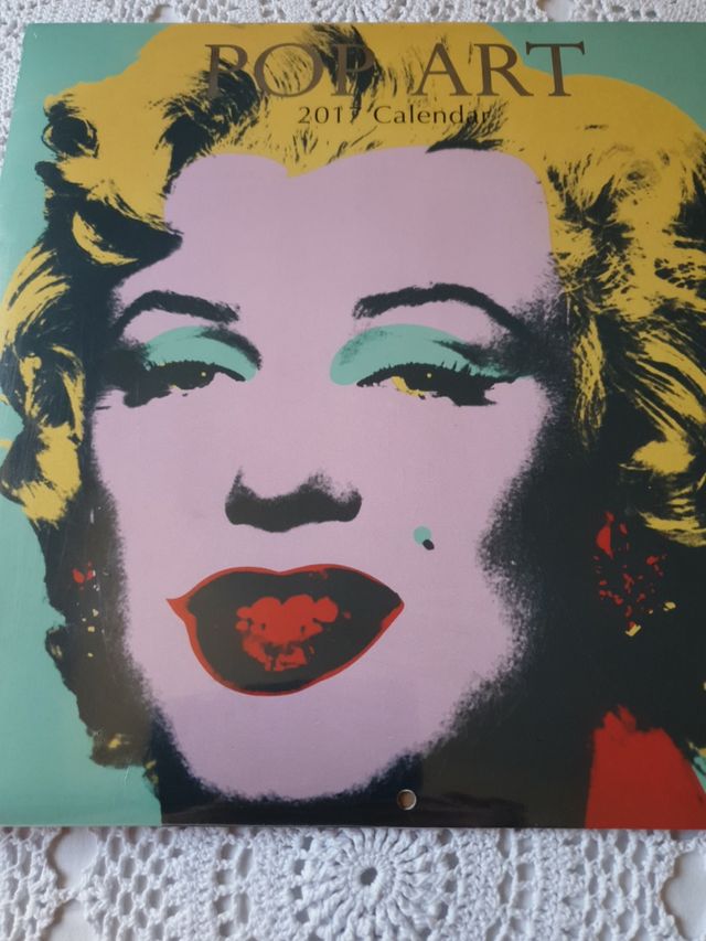 calendario 2017 Pop Art. Marilyn Monroe
