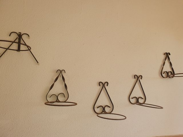 soportes de maceteros pared