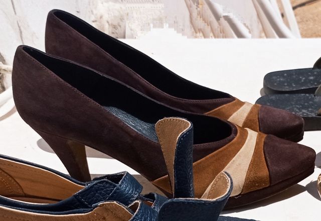 Tacones 3 tonos marrones talla 41