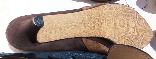 Tacones 3 tonos marrones talla 41