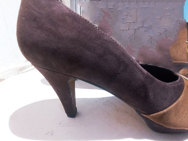 Tacones 3 tonos marrones talla 41