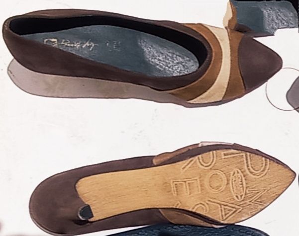 Tacones 3 tonos marrones talla 41