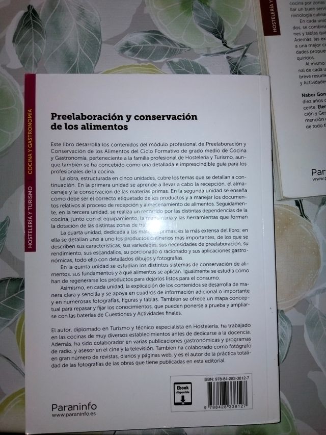 libros de 1GM cocina y gastronomía