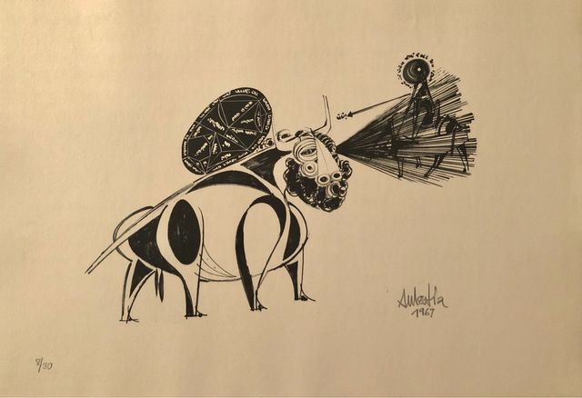 Litografia Salvador Aulestia