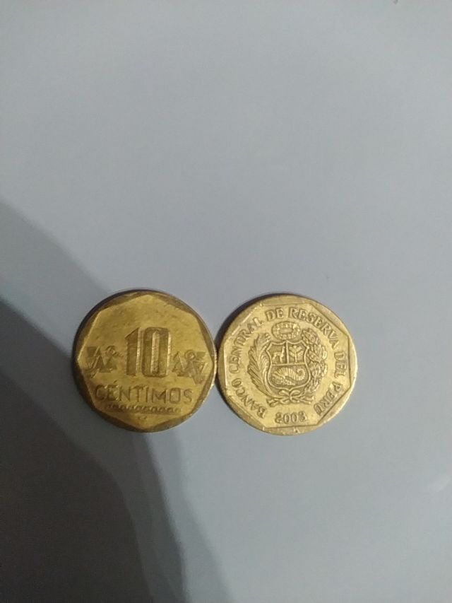 monedas 10 cts Perú