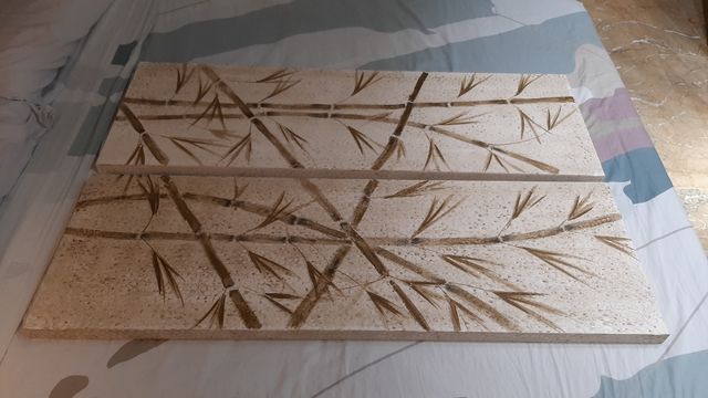 Dos cuadros dibujo Bambú