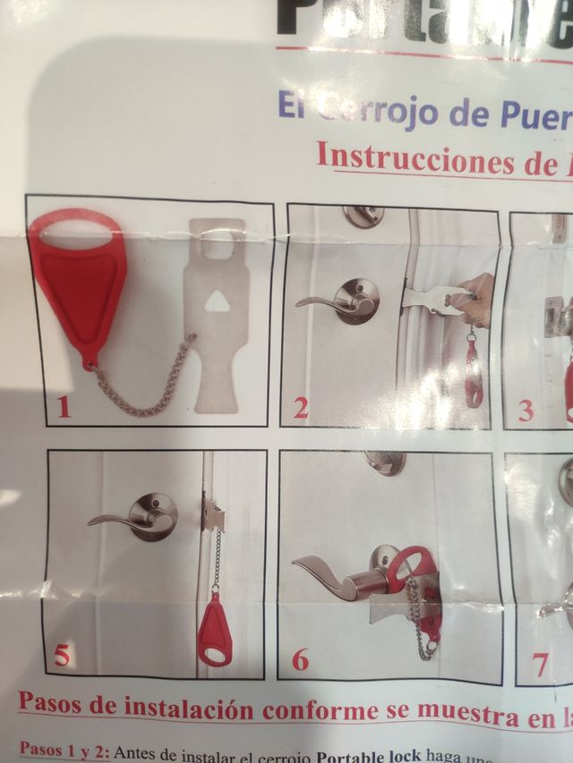 Cerrojo seguridad portatil