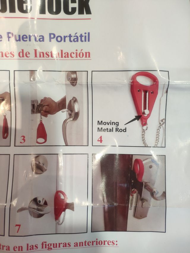 Cerrojo seguridad portatil