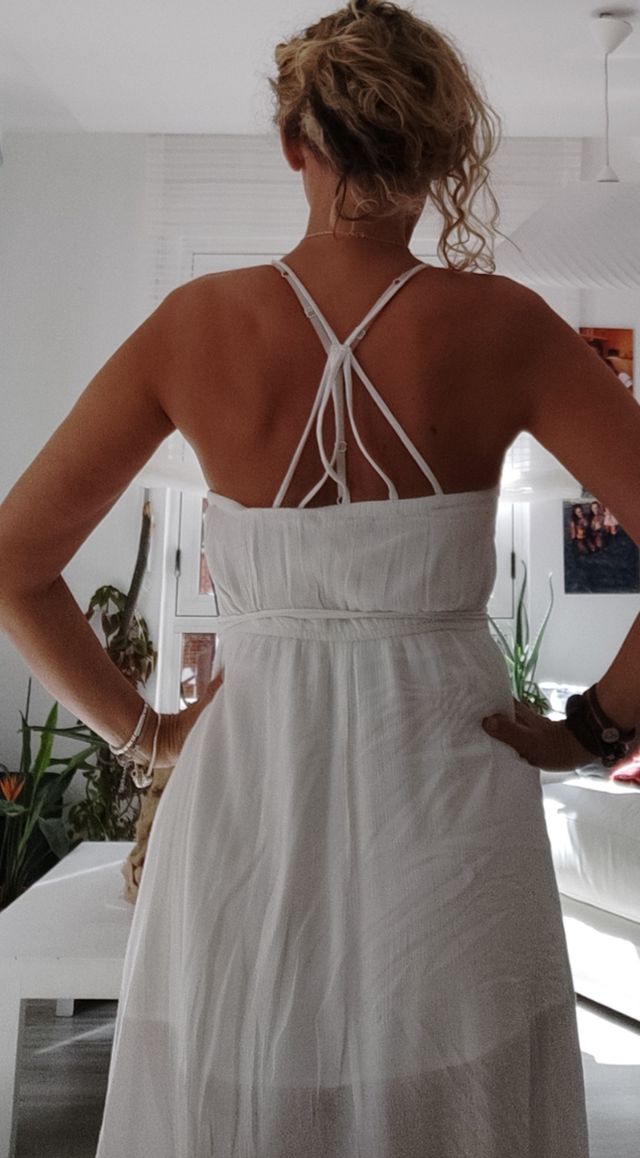 vestido blanco largo