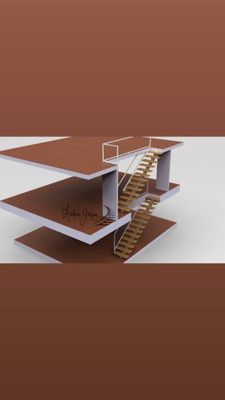 Escalera barandilla