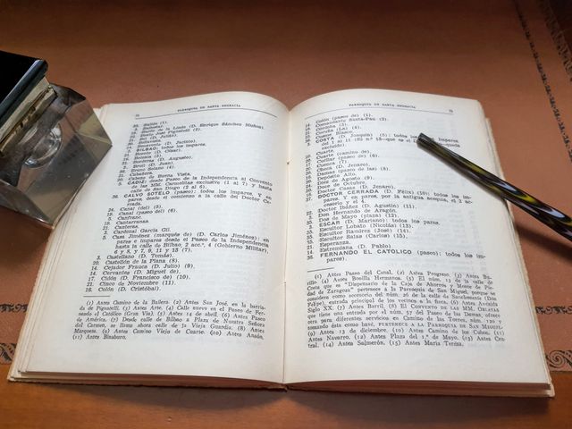 LIBRO. LAS PARROQUIAS DE ZARAGOZA. 1944