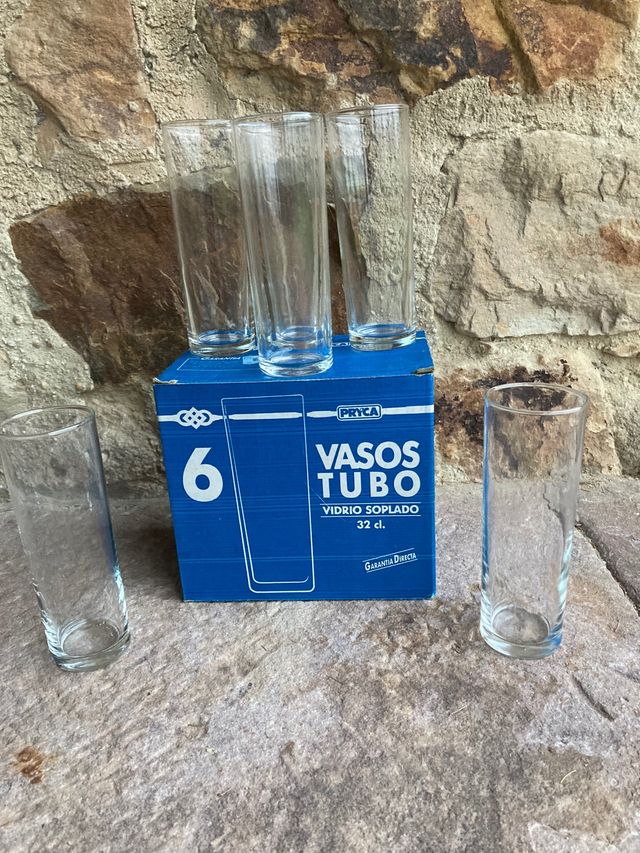 88 vasos de tubo de cristal