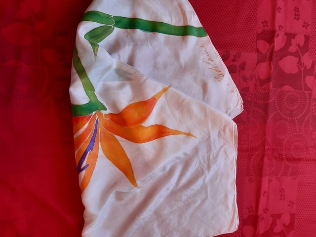 Pañuelo seda pintado a mano